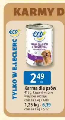 E.Leclerc Karma dla psów kawałki w sosie Eco+ 415 g oferta