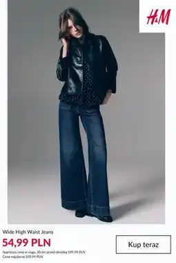H&M Wide High Waist Jeans H & M oferta