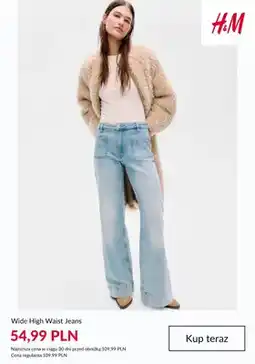 H&M Wide High Waist Jeans H & M oferta