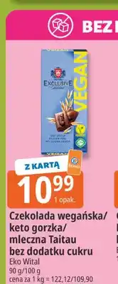 E.Leclerc Czekolada wegańska bez dodatku cukru Taitau oferta