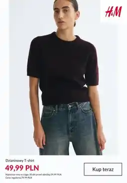 H&M Dzianinowy T-shirt H & M oferta