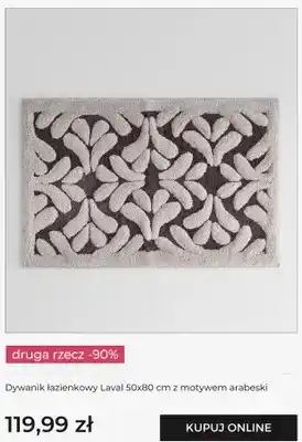 Home&You Dywanik łazienkowy Laval 50x80 cm z motywem arabeski home & you oferta