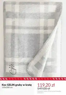 Homla Koc Gelin gruby w kratę 150x200 cm oferta