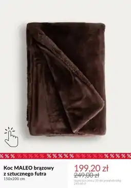 Homla Koc Maleo brązowy z sztucznego futra 150x200 cm oferta