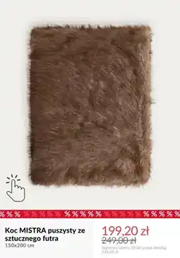 Homla Koc Mistra puszysty ze sztucznego futra 150x200 cm oferta