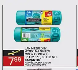 Wafelek Worki na śmieci Odor Control 35 l Jan Niezbędny oferta