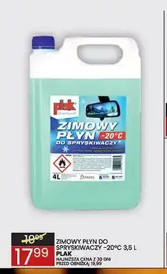 Wafelek Zimowy płyn do spryskiwaczy -20°C Plak oferta