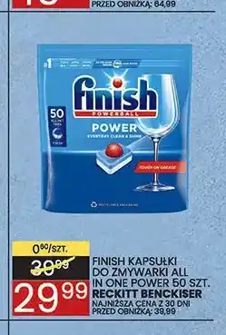 Wafelek Kapsułki do zmywarki All in One Power Finish oferta