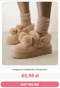 Renee Śniegowce na platformie z pomponami Renee oferta
