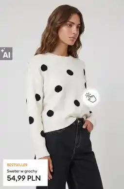 Sinsay Sweter w grochy oferta