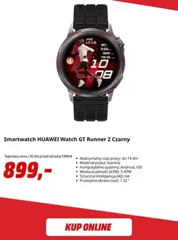 Media Markt Smartwatch Huawei Watch Gt Runner 2 czarny oferta