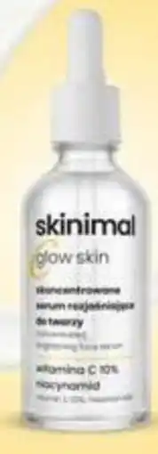 Drogerie Natura Skinimal glow skin skoncentrowane serum rozjaśniające do twarzy oferta