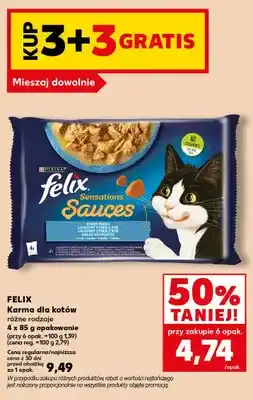 Kaufland Karma dla kotów Felix 4-pak oferta