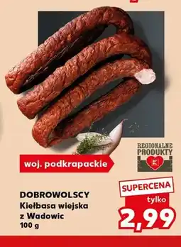 Kaufland Kiełbasa wiejska z Wadowic Dobrowolscy oferta