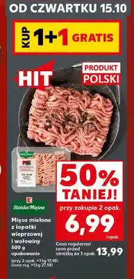 Kaufland Mięso mielone z łopatki wieprzowej i wołowiny Stoisko Mięsne oferta