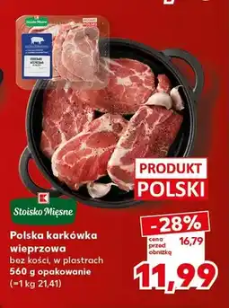 Kaufland Polska karkówka wieprzowa bez kości w plastrach Stoisko Mięsne oferta