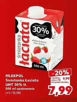 Kaufland Śmietanka Łaciata UHT 30% oferta