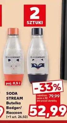 Kaufland Butelka Sodastream Badger Raccoon 2-pak oferta