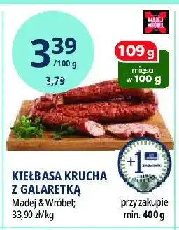 Carrefour Kiełbasa krucha z galaretką 1 SZT 300 G oferta