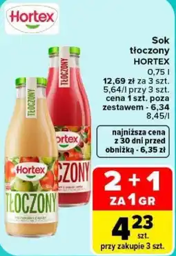 Carrefour Sok tłoczony Hortex oferta