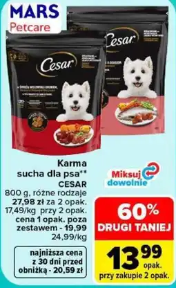 Carrefour Karma sucha dla psa Cesar oferta