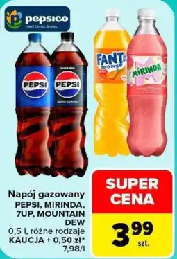 Carrefour Napój gazowany Pepsi, Mirinda, 7UP, Mountain Dew oferta