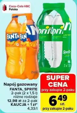 Carrefour Napój gazowany FANTA, SPRITE oferta