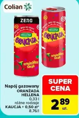 Carrefour Napój gazowany ORANŻADA HELLENA oferta