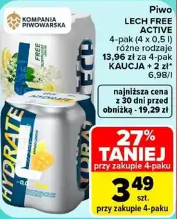 Carrefour Piwo LECH FREE ACTIVE oferta
