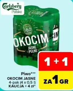Carrefour Piwo OKOCIM JASNE oferta