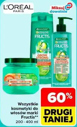 Carrefour Wszystkie kosmetyki do włosów marki Fructis oferta