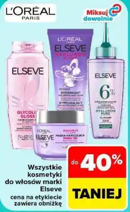 Carrefour Wszystkie kosmetyki do włosów marki Elseve oferta