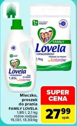 Carrefour Mleczko, proszek do prania FAMILY LOVELA oferta