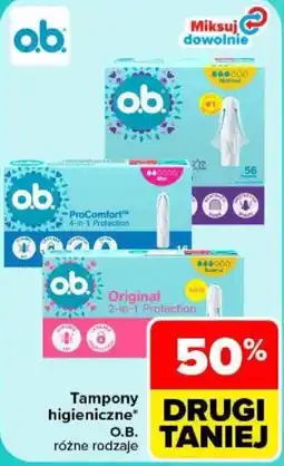 Carrefour Tampony higieniczne O.B. oferta