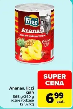 Carrefour Ananas, liczi KIER oferta