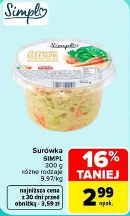 Carrefour Surówka SIMPL oferta