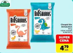 Carrefour Chrupki bio BIOSAURUS oferta