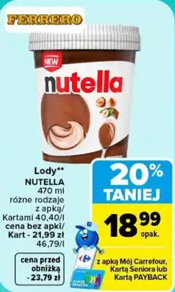 Carrefour Lody Nutella oferta