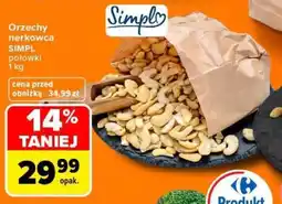 Carrefour Orzechy nerkowca SIMPL połówki oferta