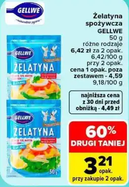 Carrefour Żelatyna GELLWE oferta