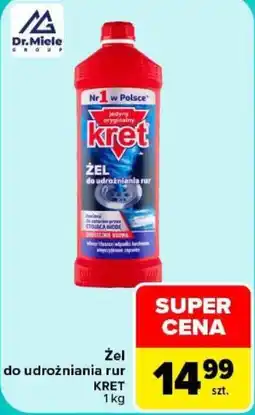 Carrefour Żel do udrożniania rur KRET oferta