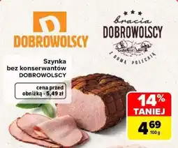 Carrefour Szynka bez konserwantów Dobrowolscy oferta