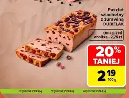 Carrefour Pasztet szlachetny z żurawiną dubielak oferta