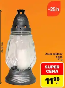 Carrefour Znicz szklany oferta