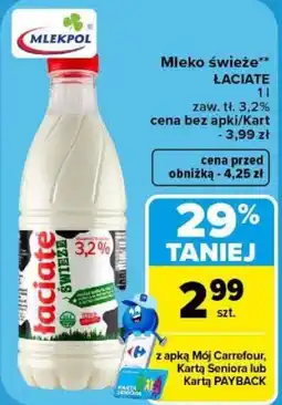Carrefour Mleko świeże Łaciate oferta