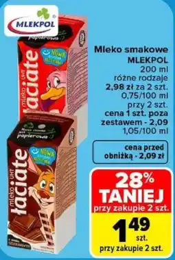 Carrefour Mleko smakowe MLEKPOL oferta