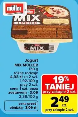 Carrefour Jogurt MIX MÜLLER oferta