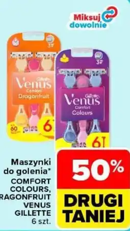 Carrefour Maszynki do golenia Comfort Colours, Dragonfruit Venus Gillette oferta