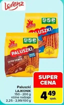 Carrefour Paluszki LAJKONIK oferta