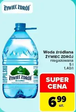 Carrefour Woda źródlana ŻYWIEC ZDRÓJ niegazowana oferta